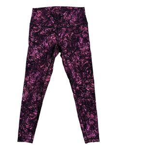 Lululemon Leggings WMNS 4 Purple Wunder Under Crop II Breezie Regal‎ Black Luon